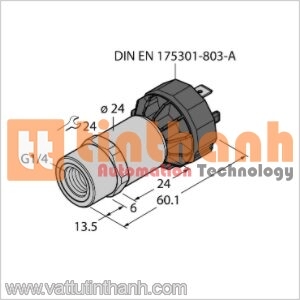 PT6R-1001-I2-DA91 - Bộ chuyển đổi áp suất - Turck TT