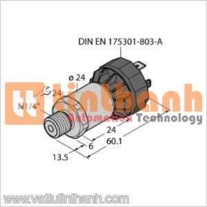 PT6R-1003-I2-DA91 - Bộ chuyển đổi áp suất - Turck TT
