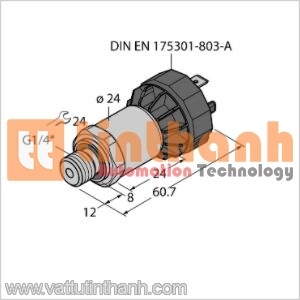 PT6R-1004-U1-DA91 - Bộ chuyển đổi áp suất - Turck TT