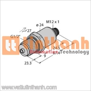 PT6R-1008-I2-H1143 - Bộ chuyển đổi áp suất - Turck TT