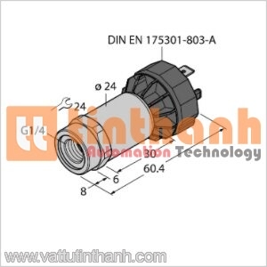 PT6R-2001-I2-DA91 - Bộ chuyển đổi áp suất - Turck TT