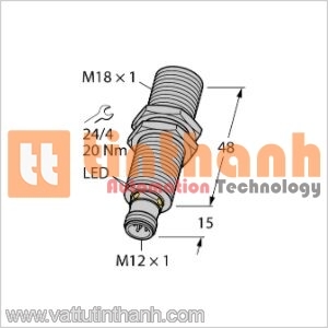 RU100L-M18M-UP8X2-H1151 - Cảm biến siêu âm - Turck TT