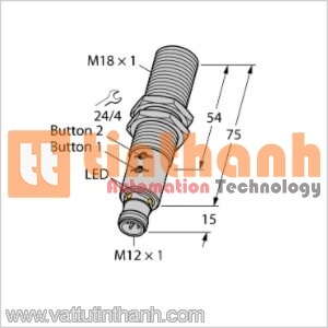 RU40U-M18E-2UP8X2T-H1151 - Cảm biến siêu âm - Turck TT