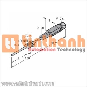 TTM-203A-N1/4-LI6-H1140-L100/I30-50/150C - Cảm biến nhiệt độ - Turck TT