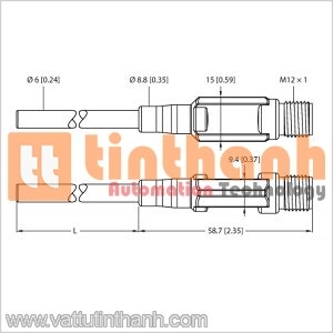 TTM100C-206A-CF-LI6-H1140-L150 - Cảm biến nhiệt độ - Turck TT