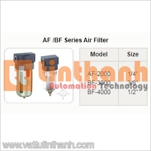 AF-2000 - Bộ lọc khí (Air filter) AF / BF 1/4" - STNC TT