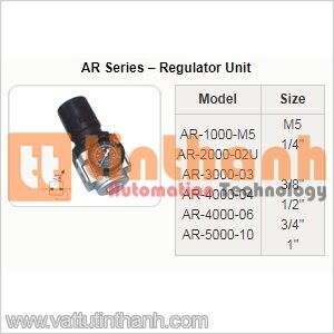 AR-2000-02U - Bộ điều chỉnh (Regulator) AR 1/4" - STNC TT