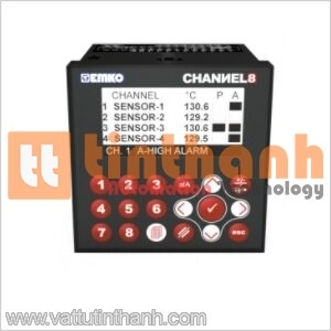 CHANNEL8 - 8 Channel PT-100 Scanner - Emko TT