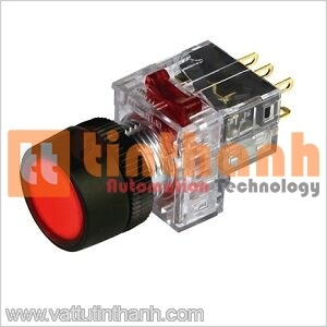 DRX-RM1D - Nút nhấn có đèn vỏ crôm Φ16 mm Hanyoung Nux