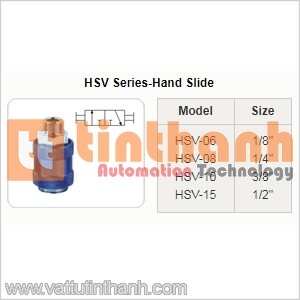 HSV-06 - Tay trượt (Hand slide) HSV 1/8" - STNC TT