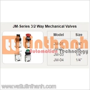 JM-04 - Van cơ (Mechanical) JM 3/2 way 1/4" - STNC TT