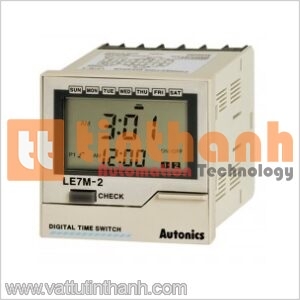LE7M-2 - Bộ định thời - Timer (Digital) LCD 72x72mm Autonics