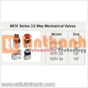 MOV 01 - Van cơ khí MOV 3/2 way 1/8" - STNC TT