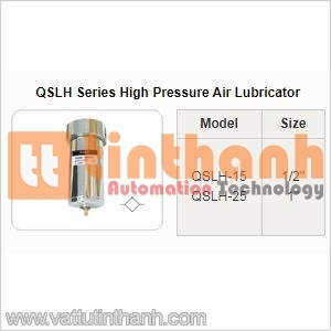 QSLH-15 - Bộ bôi trơn khí (Air lubricator) QSLH 1/2" - STNC TT