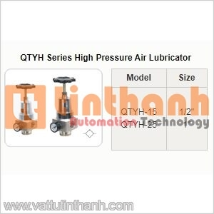 QTYH-25 - Bộ bôi trơn khí (Air lubricator) QSLH 1" - STNC TT