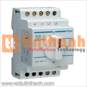 SK603 - Chuyển mạch Ampe (Ammeter switch) 3 O Hager