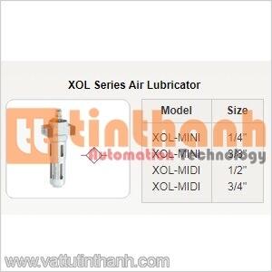 XOL-MINI 1/4" - Bộ bôi trơn khí (Air lubricator) XOL 1/4" - STNC TT